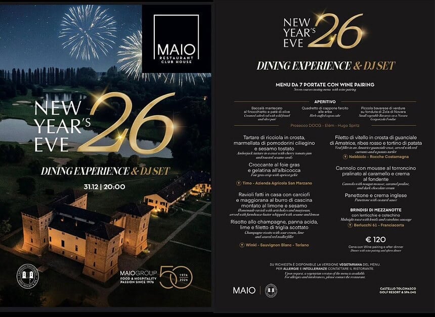 Castello Tolcinasco Golf Resort Capodanno 2026 a Milano