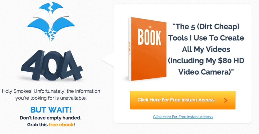 SEO 404 page opt in