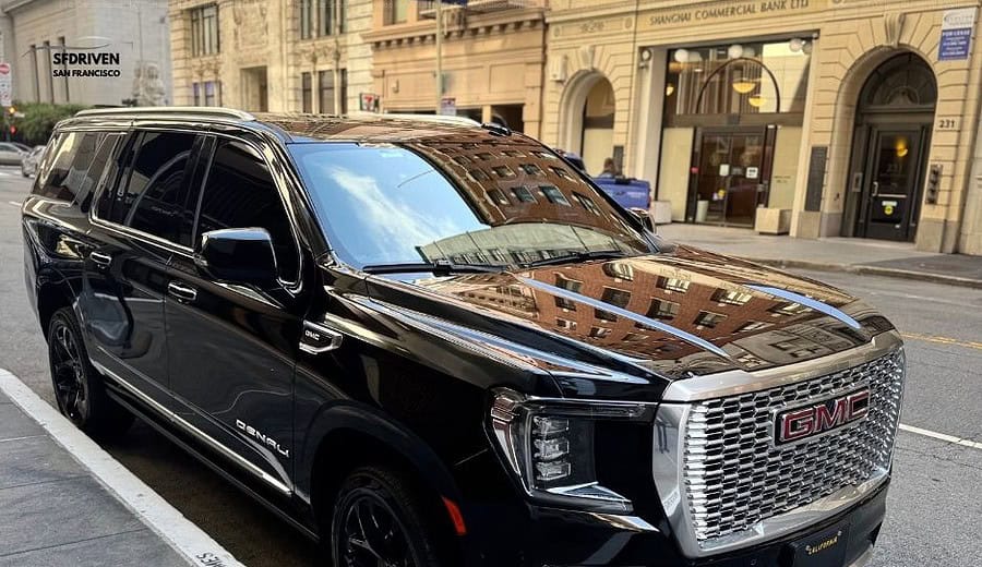 VIP San Francisco limo service with GMC Yukon luxury SUV