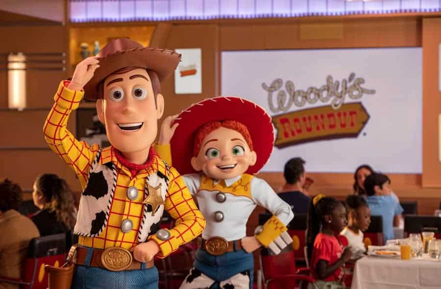 Disney Cruise Pixar Day at Sea Breakfast with Woody and Friends!