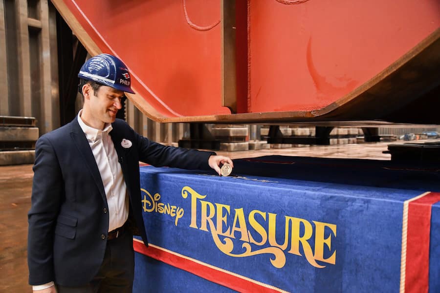 Keel Laying Ceremony Disney Treasure 