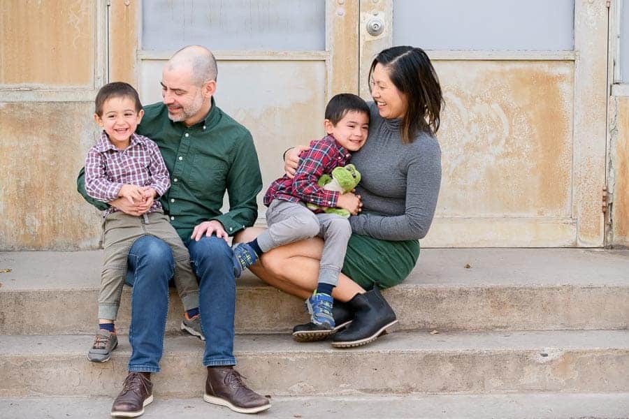Candid Family Portrait Liberty Park - E Wiggins Photography