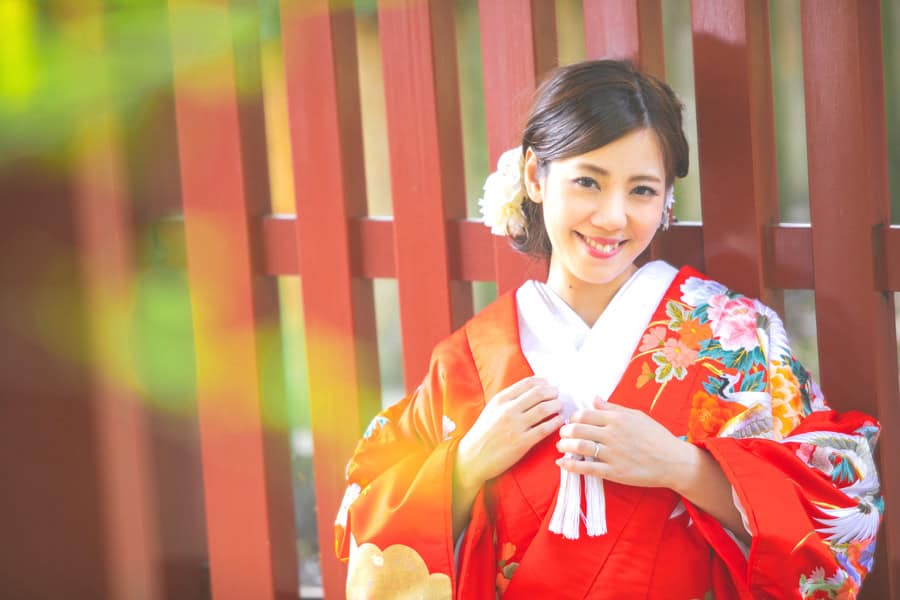 フォトウェディング　群馬　神社　花嫁