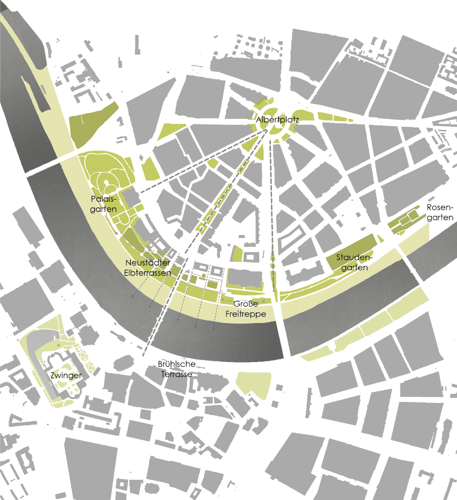 Bild: übergeordnete Grünräume Dresden Königsufer, Foto: ver.de landschaftsarchitektur