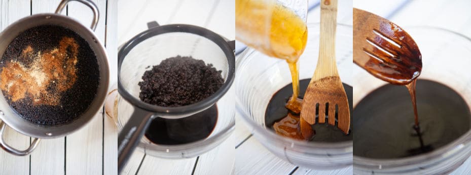 elderberry syrup direction collage
