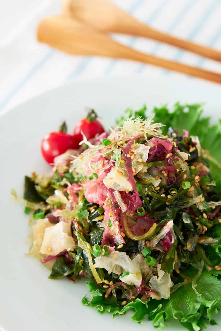 Savory, sweet, and redolent of toasted sesame, Seaweed Salad is cheap and easy to make at home!