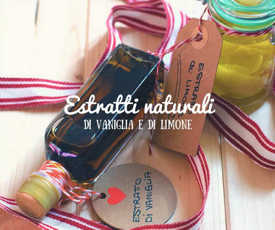 Estratti naturali di vaniglia e di limone