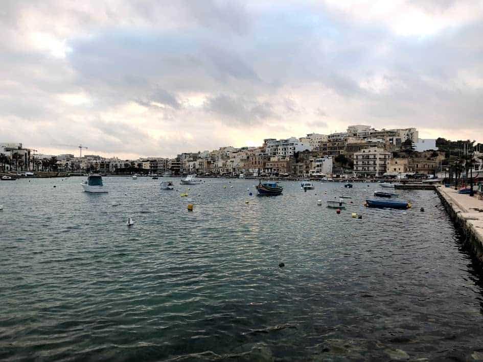 Marsascala harbor sea