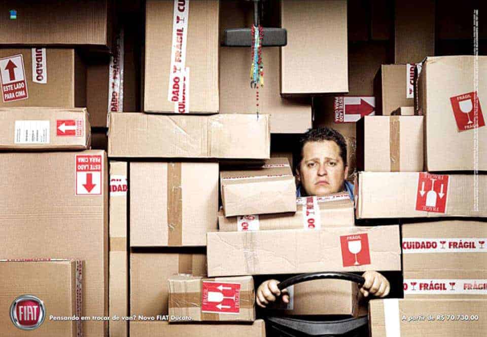 42+ Iklan Media Cetak Lucu Berbentuk Poster Marketing Super Kreatif 16 31. Funniest Commercials Adverts: Merk "Fiat" - Design Erlistic