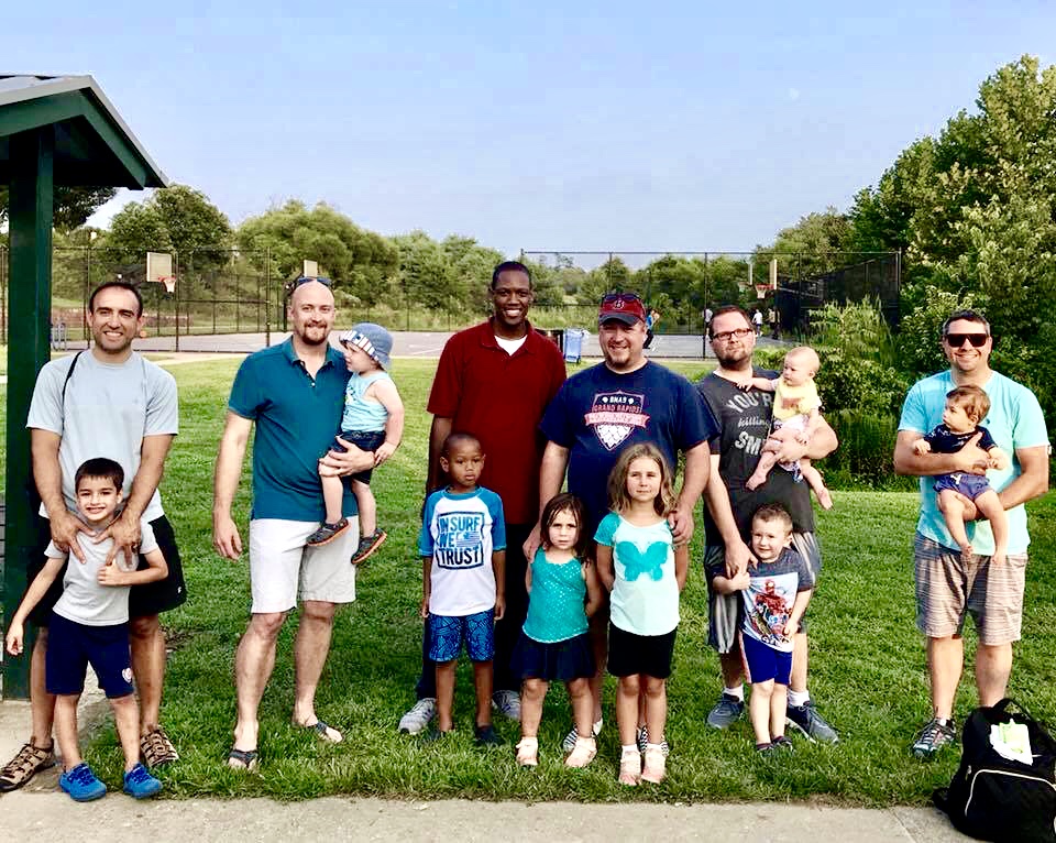 HoCo Dads Group Photo at playground