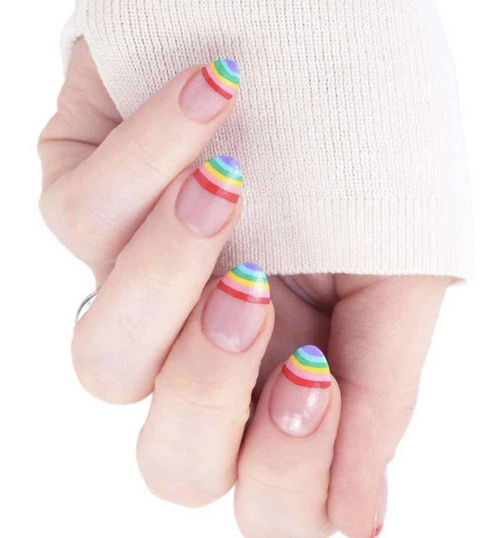 Rainbow nails, rainbow nails acrylic