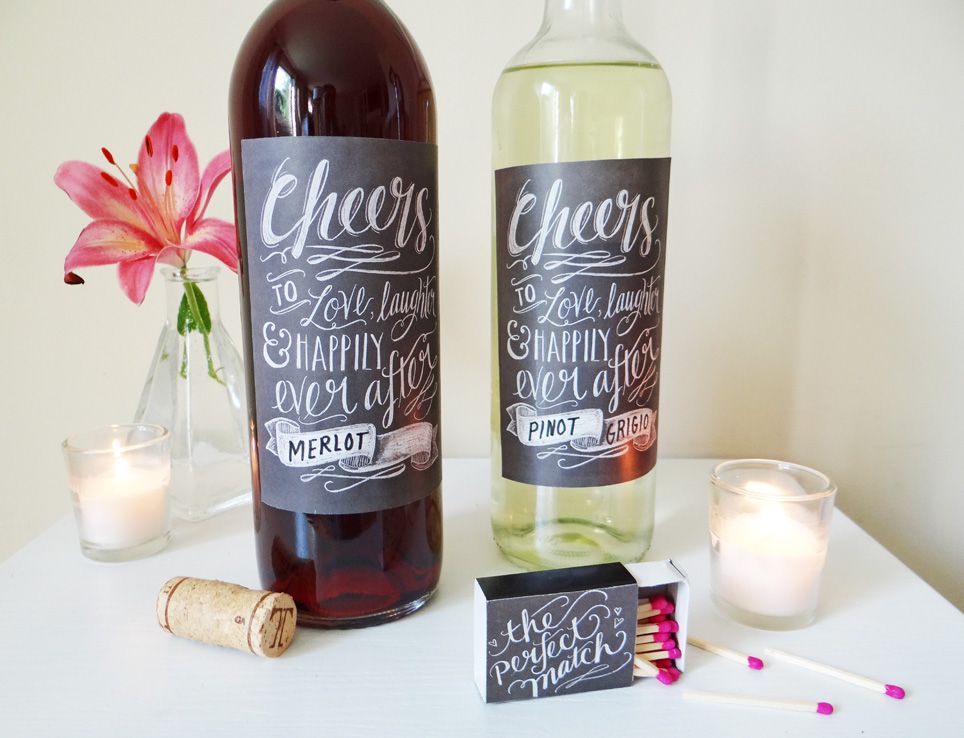 how to make custom wine labels
