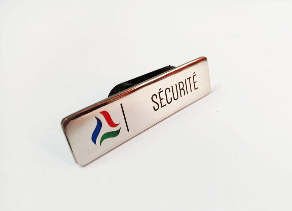 stainless steel badge