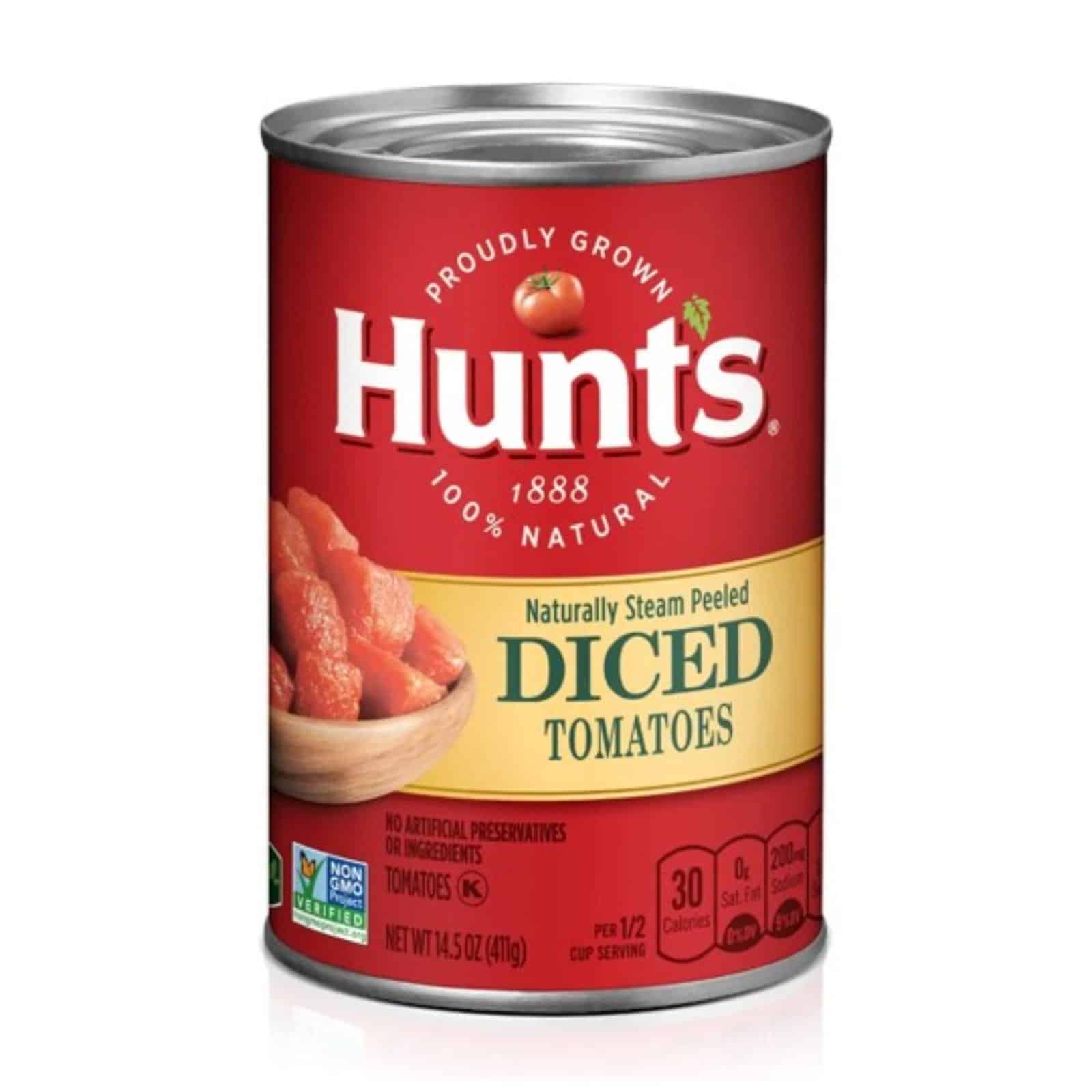 Hunts diced tomatoes 411g