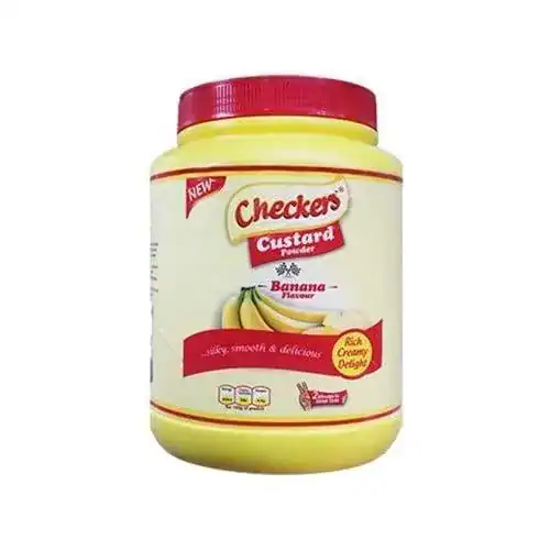 Checkers banana flavor custard