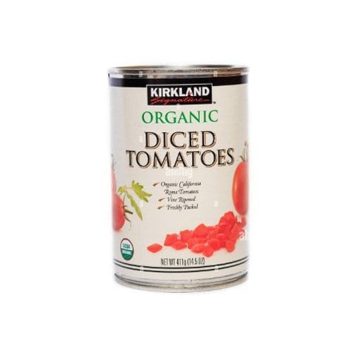 Kirkland organic diced tomatoes 411g