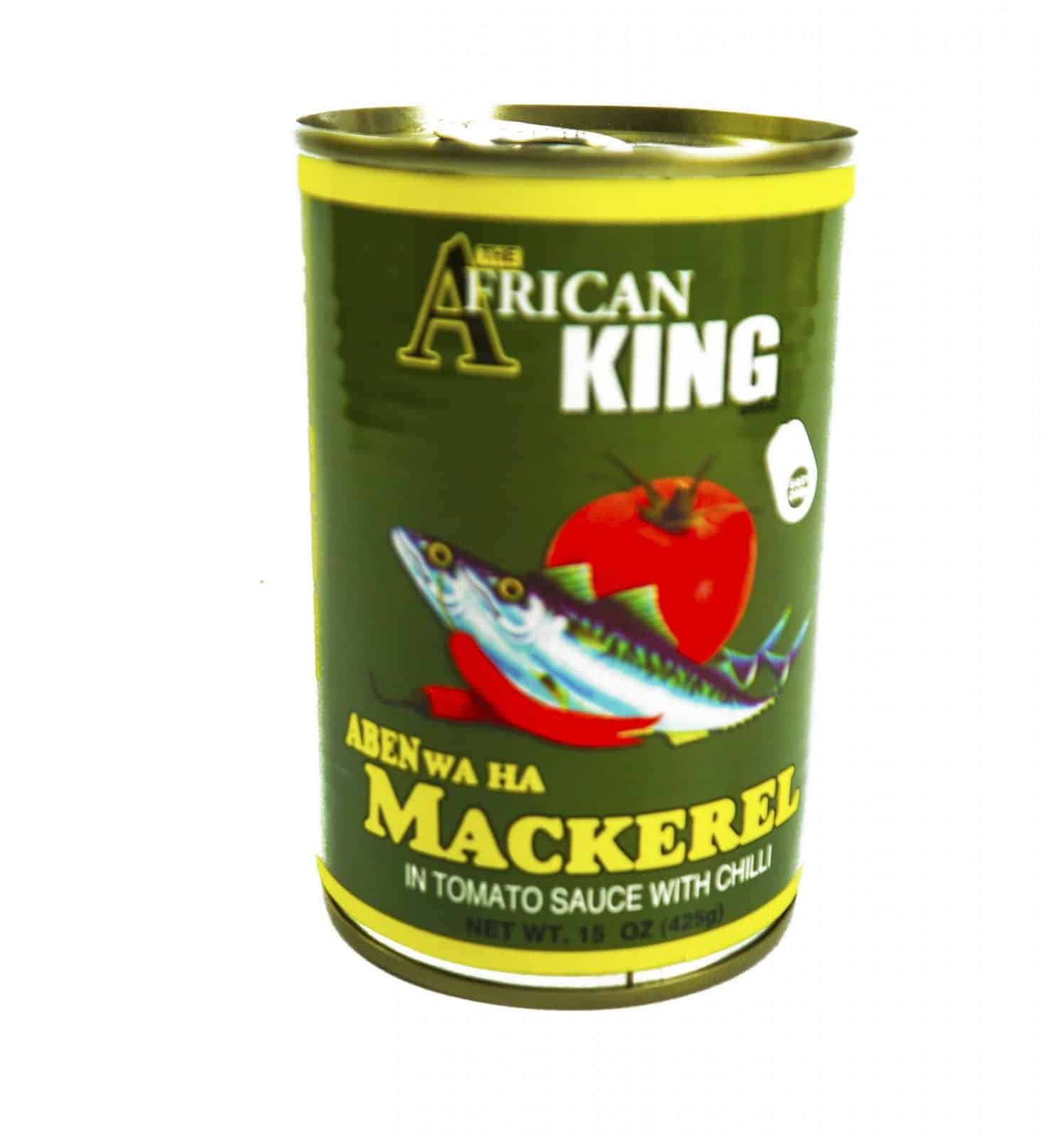 African king abenwaha mackerel in tomato sauce 425g