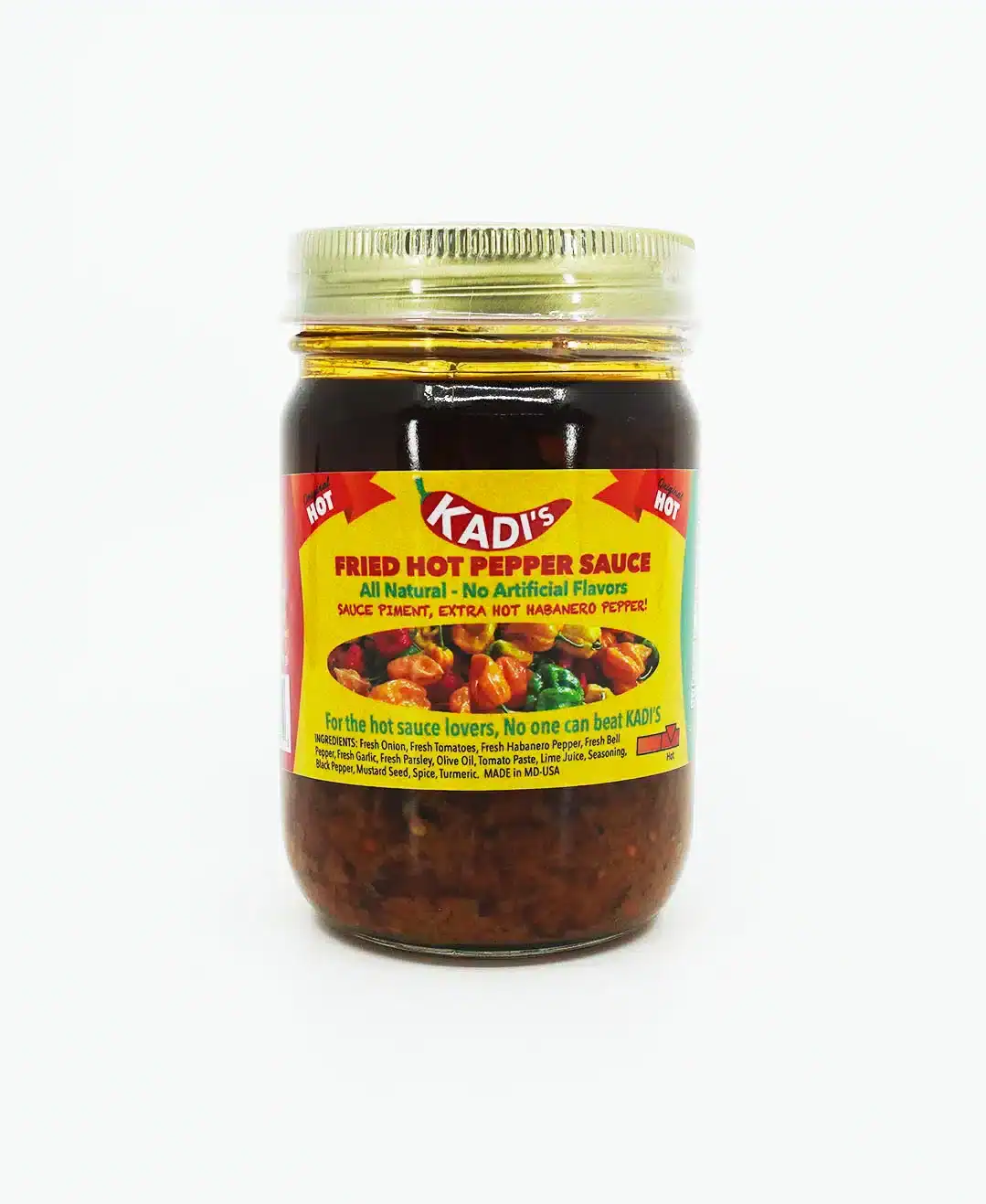 Kadi's fried hot pepper sauce(HOT) 227g