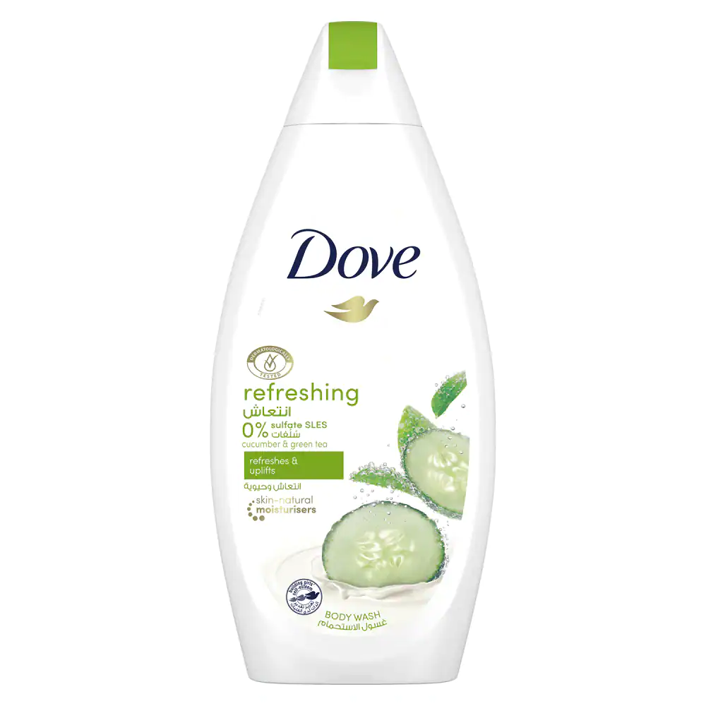 Dove cucumber & green tea scent body wash 500ml