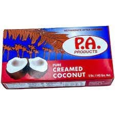 P.A pure creamed coconut 5oz