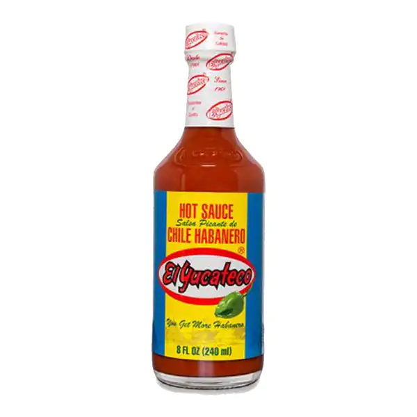 Elyucateco red hot sauce chile habanero 240ml