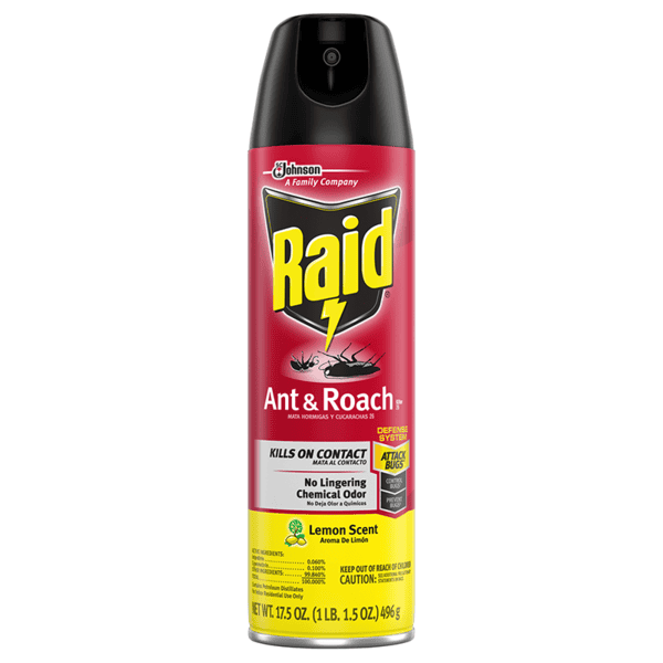 Scjohnson raid Ant & roach lemon scent 496g