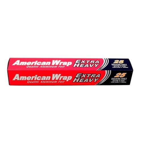 American wrap quality aluminum foil extra heavy 25 square sheet(8.33 yds x12 in.)