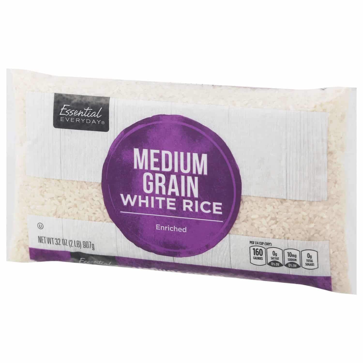 Essential everyday white rice enriched long grain 2lb