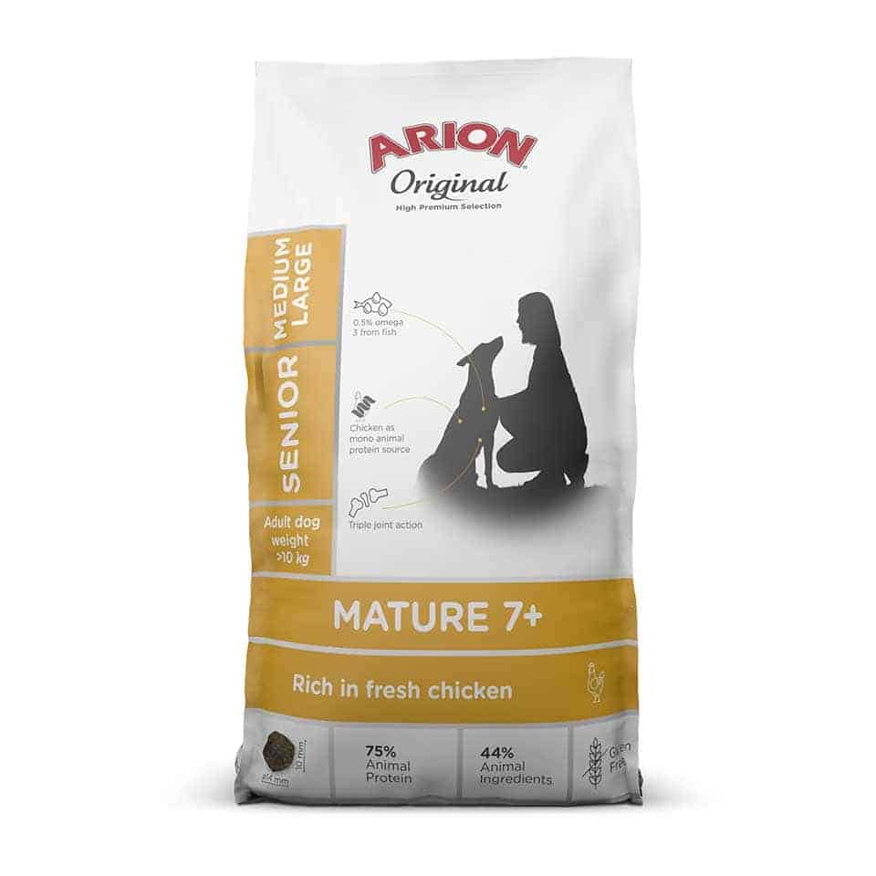 Arion Original Mature 7+ Senior Medium Large Chicken & Rice