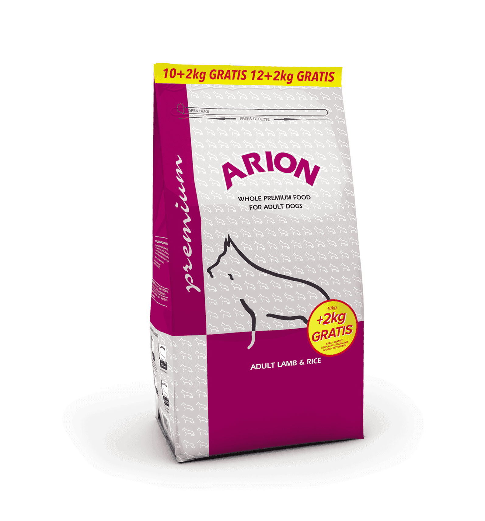 Opakwanie_Arion_premium_Lamb&rice_10+2kg_gratis_tlo