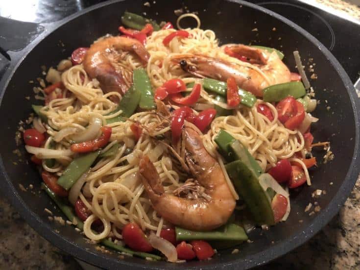 Cheap shrimp pasta under $5