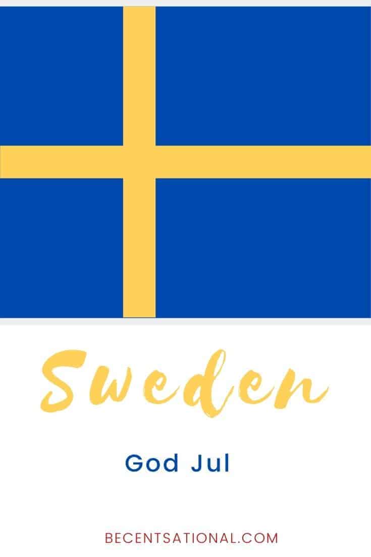 How to say Merry Christmas in Swedish