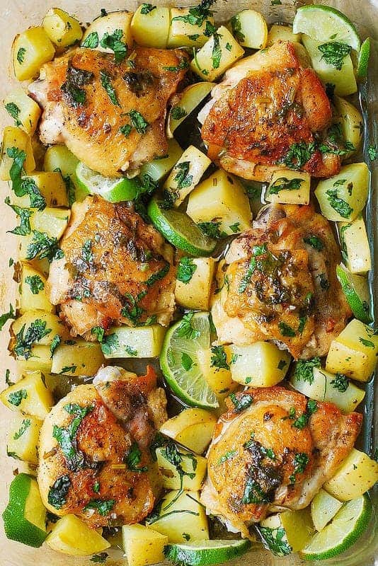 Christmas dinner-lemon lime chicken