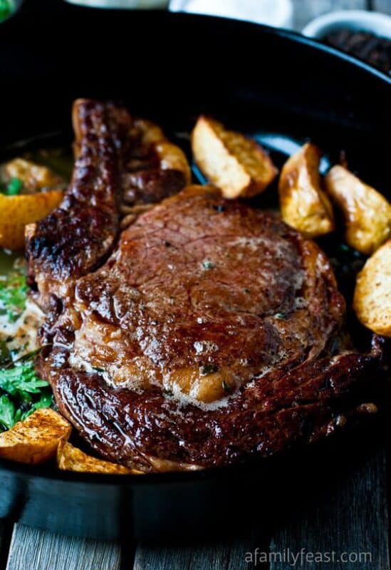 Christmas dinner-steak