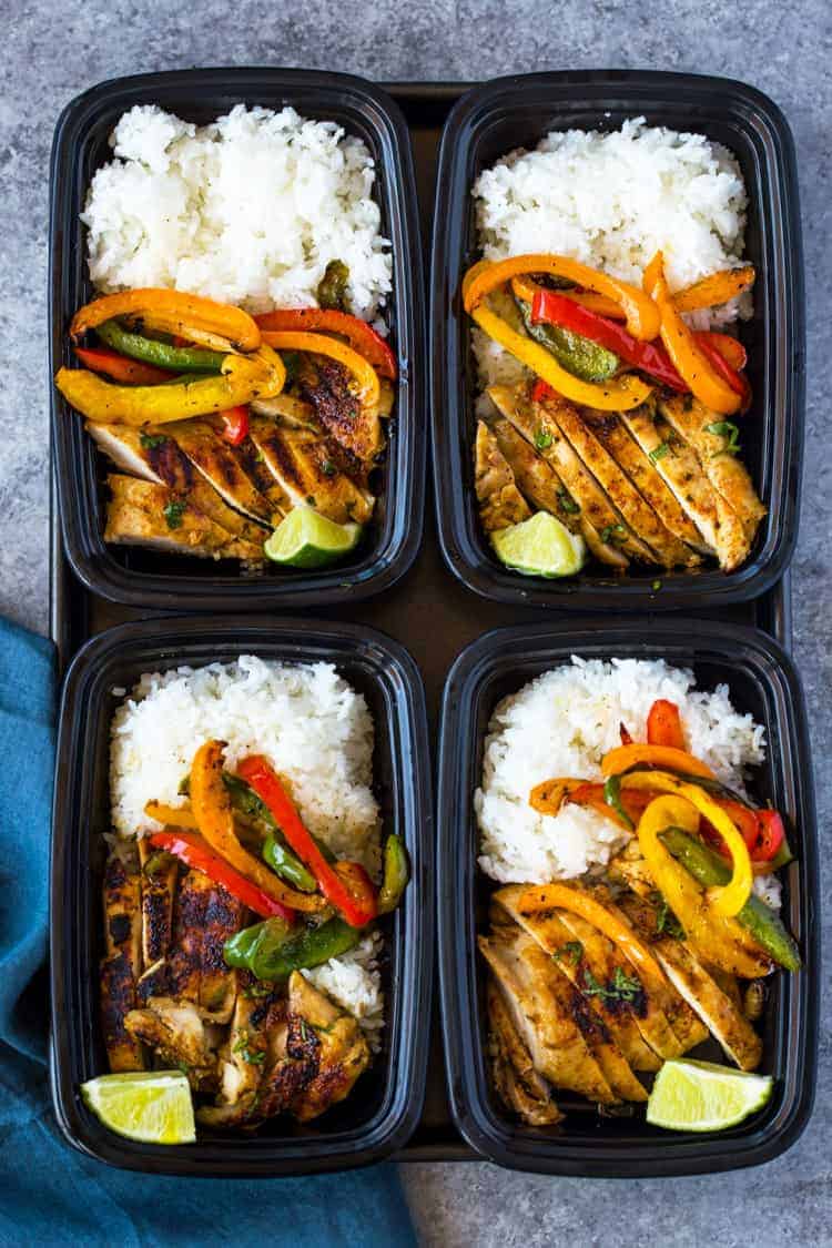 Chili Lime Chicken and Rice Meal Prep Bowls meal prep ideas