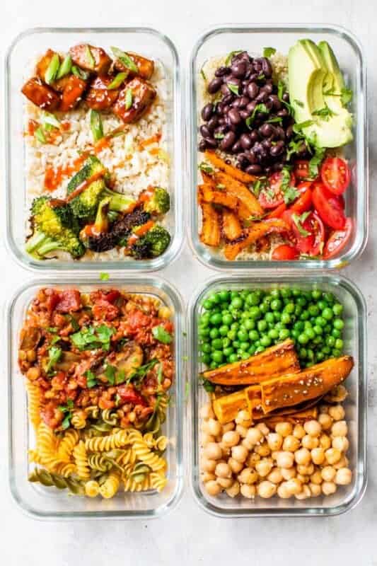 Easy Vegan Bowls-Vegan Meal prep ideas
