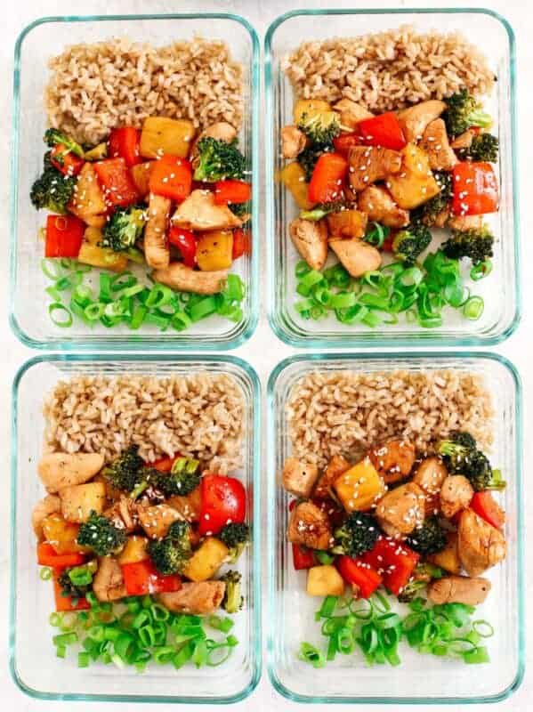 ONE PAN PINEAPPLE TERIYAKI CHICKEN meal prep ideas