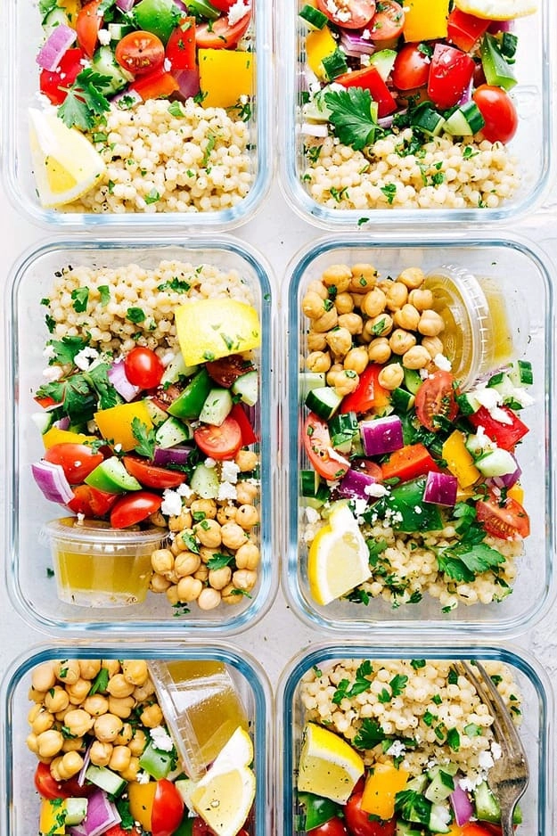 GREEK COUSCOUS SALAD-meal prep ideas