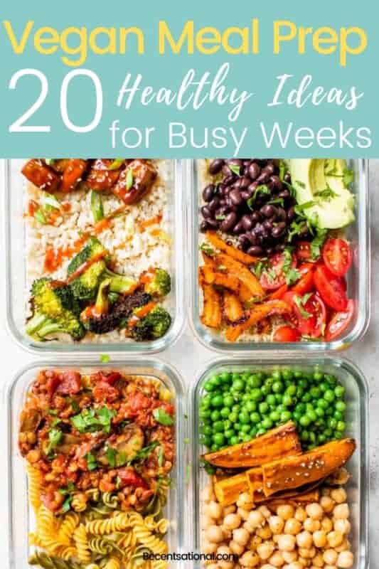 vegan meal prep ideas pin3