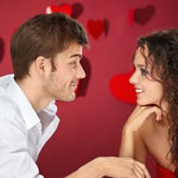 Romantic date for couple.