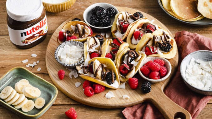 Pancake-Taco mit nutella®