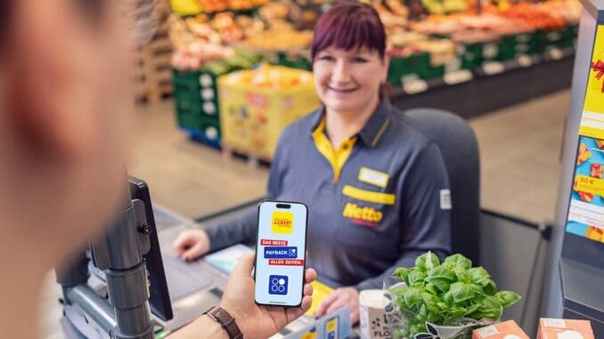 Netto Marken-Discoun~nerschaft_Kasse Netto feiert Partnerschaftsstart mit PAYBACK, Kassenmotiv / Bildrechte: ©Netto Marken-Discount
