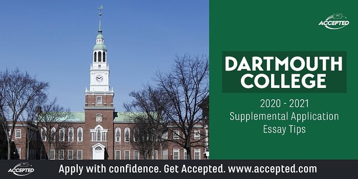 Dartmouth College supplemental application essay tips