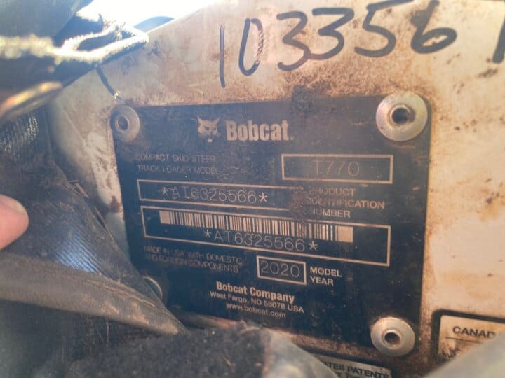 Buy a Used 2020 T770 BOBCAT COMPACT TRACK LOADER - Bobcat of Huntsville