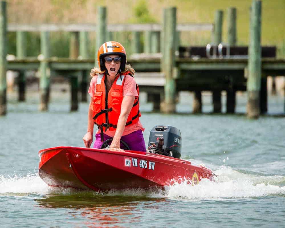 Light and maneuverable, the boats can reach speeds up to 28 mph. Photo by Micki Clay