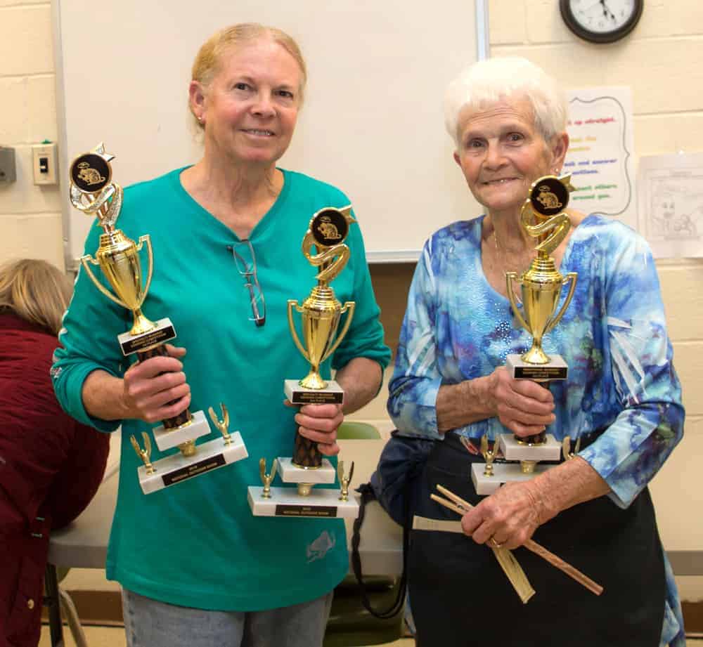 Rhonda Aaron (left) and her mother Nellie Flowers (right) took home prizes in the specialty and traditional cook-off divisions. Photo: Jill Jasuta
