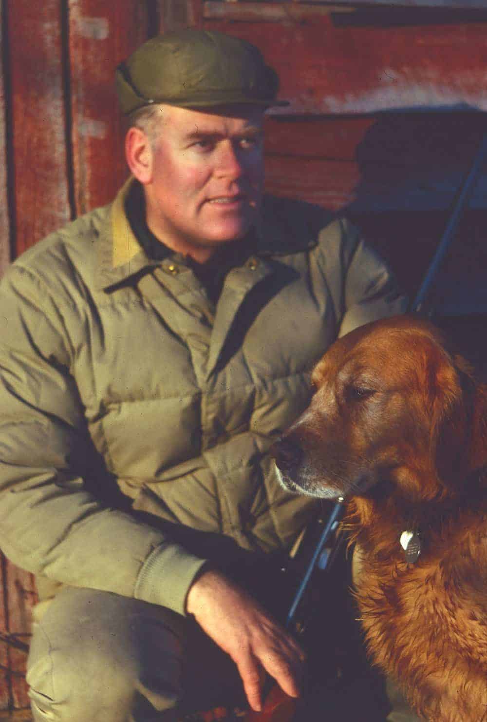 Reiger and Rocky at Remington Farms in Kent County, Md. circa 1978.