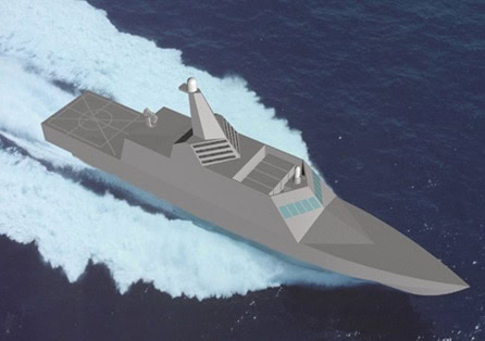 An early rendering of the Littoral Combat Ship concept, courtesy of Ben Capuco.