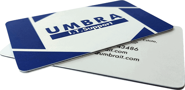 Sandwiched Business Cards