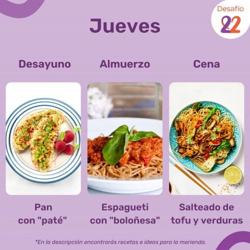 Menú jueves